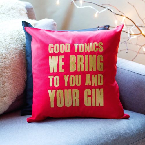 Good Tonics We Bring Christmas Cushion